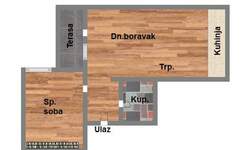 Dvosoban stan, Novi Sad, prodaja, 39m2, 102730e, id1115688